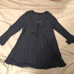 Torrid Blue long sleeve dress